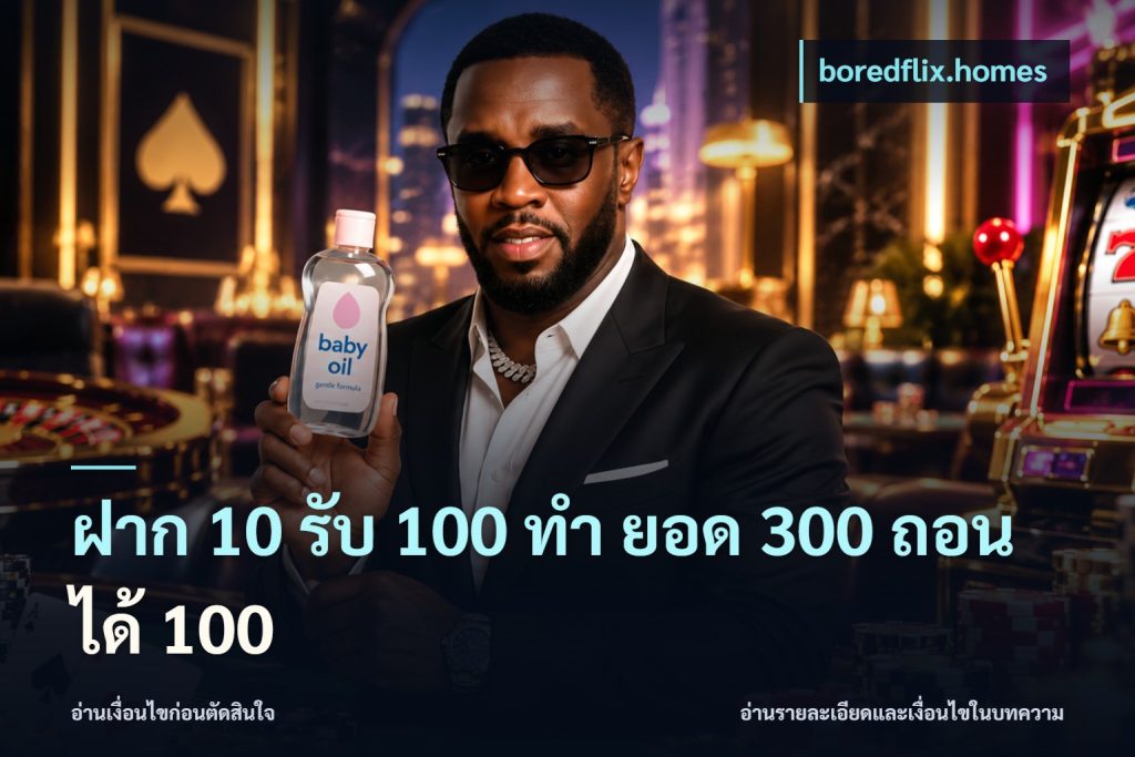ฝาก 10 รับ 100 ทํา ยอด 300 ถอนได้ 100