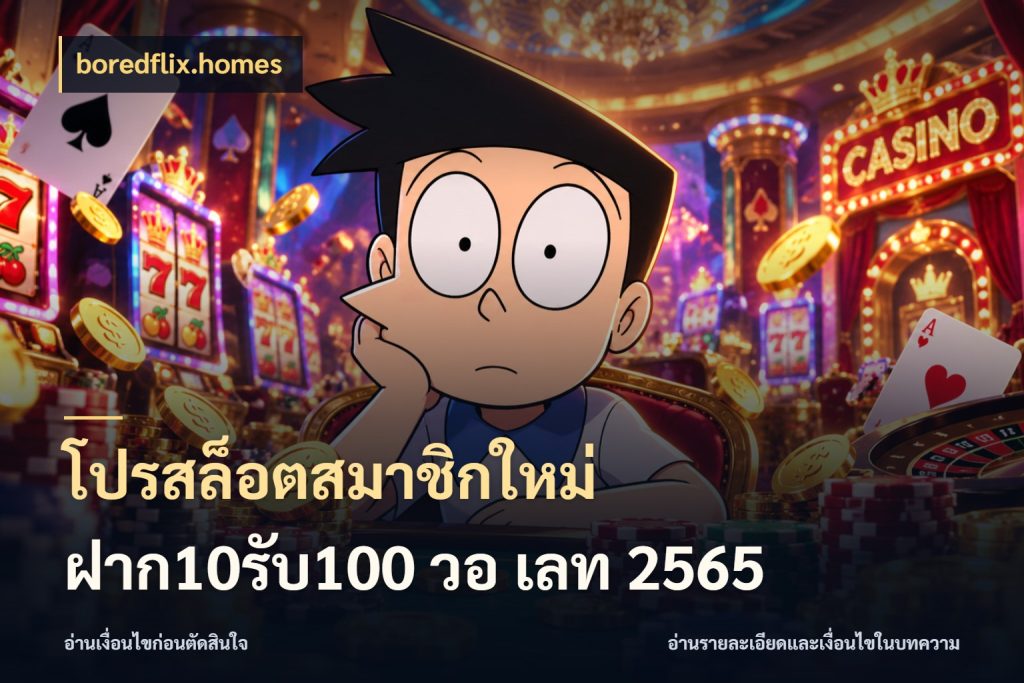 โปรสล็อตสมาชิกใหม่ ฝาก10รับ100 วอ เลท 2565 จับคู่โบนัสกับสไตล์เกมที่ชอบ กับ boredflix.homes