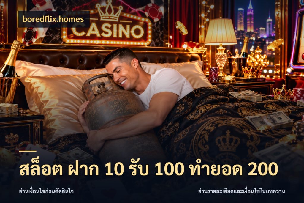 สล็อต ฝาก 10 รับ 100 ทำยอด 200 boredflix.homes เปิดมุมโปรให้เข้ากับเกมแนวโปรด
