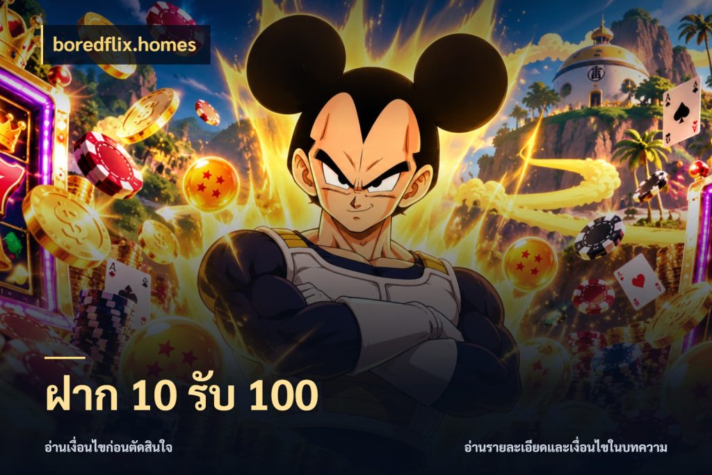 ฝาก 10 รับ 100 สีสันของโปรฝากและยอดรับ กับ boredflix.homes